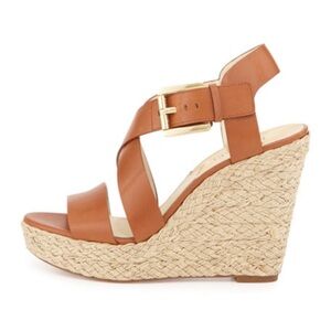 Michael Kors Brown Wedge Sandals